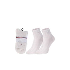 Tommy Hilfiger dámské bílé ponožky - 39 (004)